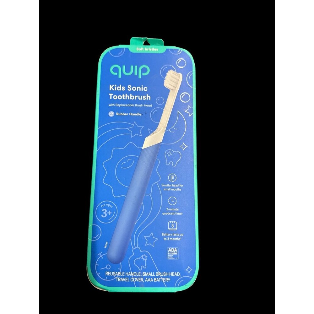 Quip Kids Sonic Toothbrush in blue ADA-accepted New in Box